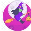 Halloween Bruja Aterrador Icono