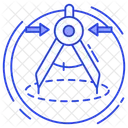 Brujula Divisor Herramienta De Borrador Icono