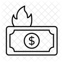 Brûler de l'argent  Icône