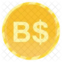 Brunei Dollar Coin  Icon