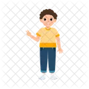 Boy Back To School Character Decoration Object Icon
