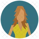 Brunette Model Girl Icon