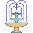 Stadtelement Dekoration Brunnen Symbol