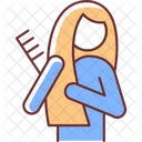 Brush Hair Girl Icon