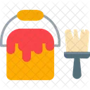 Brush Bucket Can Icon