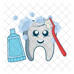 Brushing teeth  Icon