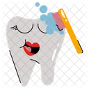 Brushing Teeth Cleaning Dental Care Icon