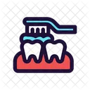 Brush Toothpaste Toothbrush Icon