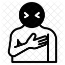 Brustschmerzen Symbol