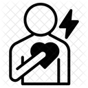 Brustschmerzen Herzinfarkt Schmerzen Symbol