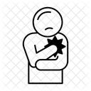 Brustschmerzen  Symbol