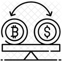 Btc A Usd Comparacion De Dinero Equilibrio Financiero Icono
