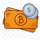 Btc Coin Five Icon