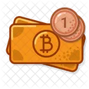 Moneda btc uno  Icono