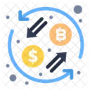 Btc para dólar  Ícone