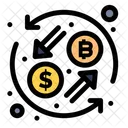 Btc To Dollar  Icon