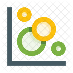 Bubble Chart  Icon