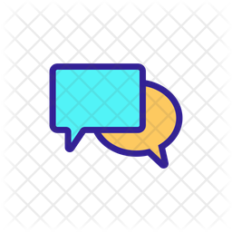 Bubble Chat Icon Of Colored Outline Style Available In Svg Png Eps Ai Icon Fonts