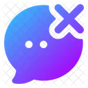 Bubble-Chat-Abbrechen  Symbol