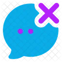 Bubble-Chat abbrechen  Symbol