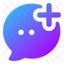 Bubble-chat-add  Icon