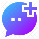 Bubble-chat-add  Icon