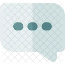 Bubble Chat And Three Dots  Icon