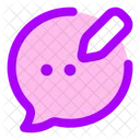 Bubble-Chat bearbeiten  Symbol