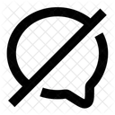 Bubble Chat Blocked Message Chat Icon