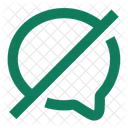 Bubble Chat Blocked  Icon