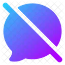 Bubble-chat-blocked  Icon