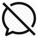 Bubble-chat-blocked  Icon
