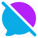 Bubble-Chat blockiert  Symbol