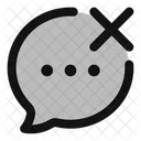 Bubble Chat Cancel Icon