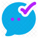 Bubble Chat Done  Icon