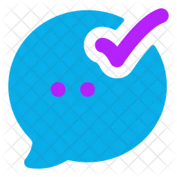 Bubble Chat Done  Icon