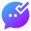 Bubble-chat-done  Icon