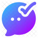 Bubble-chat-done  Icon