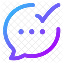 Bubble-chat-done  Icon