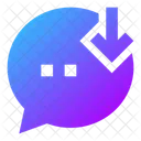 Bubble-Chat-Download  Symbol