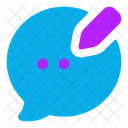 Bubble Chat Edit  Icon