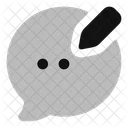 Bubble Chat Edit  Icon