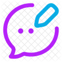 Bubble Chat Edit  Icon