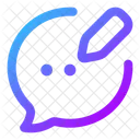 Bubble Chat Edit Icon