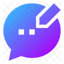 Bubble Chat Edit Icon