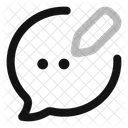 Bubble Chat Edit  Icon