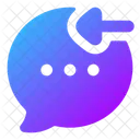 Bubble Chat Einkommen Symbol