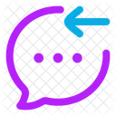 Bubble Chat Einkommen Symbol