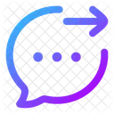 Bubble-Chat-Ergebnis  Symbol