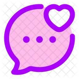 Bubble Chat Favourite  Icon